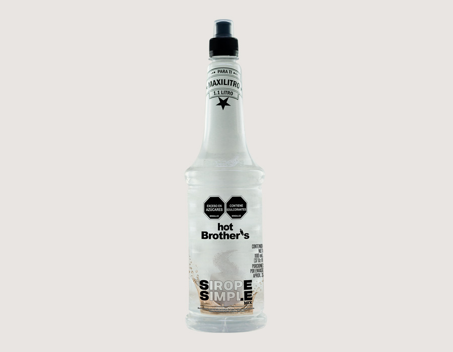El Sirope Simple Hot Brothers es una mezcla líquida concentrada diseñada para uso profesional en coctelería. Está formulado para aportar dulzor balanceado, textura y estabilidad, sin alterar el perfil del cóctel.